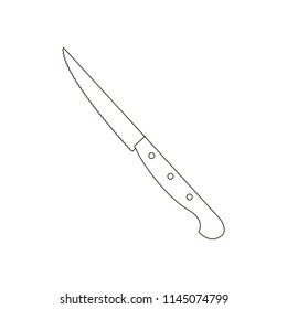 Steak knife illustration