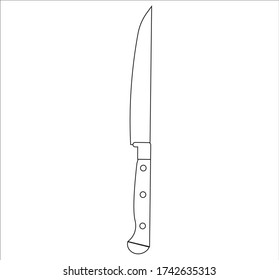 steak knife. illustration for web and mobile