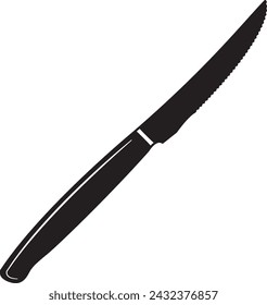 Steak Knife - Kitchen Knife Illustration in Vector