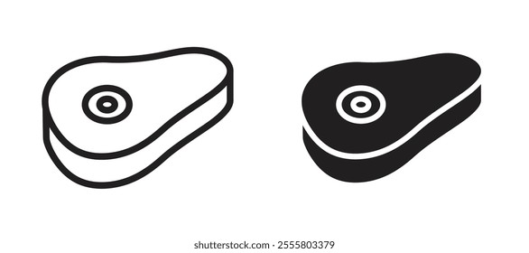 Steak liner icon vector set.