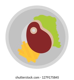 Steak of meat design