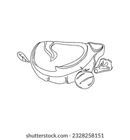 steak meat hand drawn doodle illustrations vector set