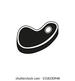 Steak meat icon isolated on transparent background