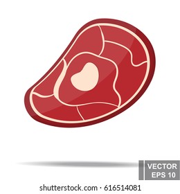 Steak. Meat. The icon. For your design.