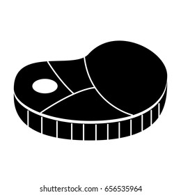 steak meat isolated icon
