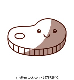steak meat kawaii character