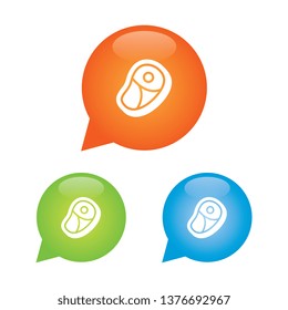 Steak Meat Marker Icon