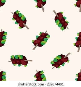 steak meat ,seamless pattern
