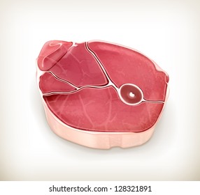 Steak meat vector