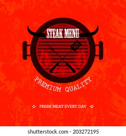 Steak Menu Design / Grill Menu Design 