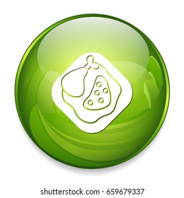 steak on a plate icon