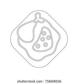 steak on a plate icon