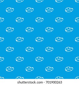 Steak pattern repeat seamless in blue color for any design. Vector geometric illustration