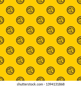 Steak pattern seamless vector repeat geometric yellow for any design