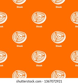 Steak pattern vector orange for any web design best