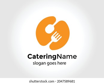 Steak plating or food presentation and steakhouse logo vector illustration design