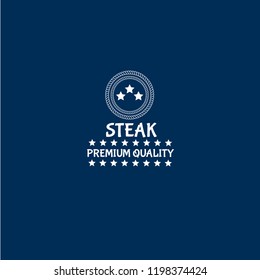 Steak premium quality - grunge stamp