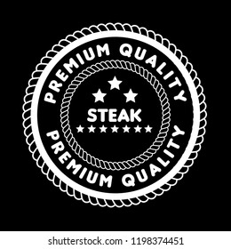 Steak premium quality - grunge stamp