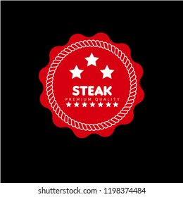 Steak premium quality - grunge stamp