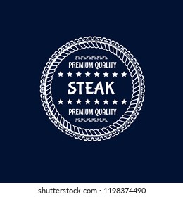 Steak premium quality - grunge stamp
