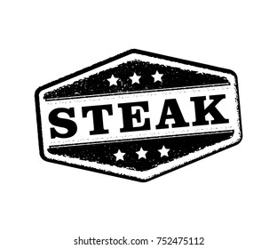 steak products sign logo stamp 