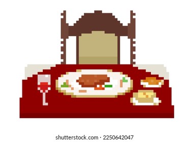 Steak restaurant.Vector illustration that is easy to edit.
