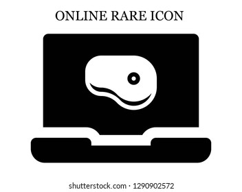 Steak search icon. Editable Steak search icon for web or mobile.