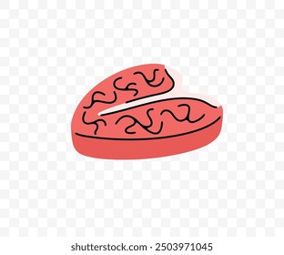 Steak, steakhouse, beef and pork, graphic design. Food, meal, meat, chophouse and butchery shop, vector design and illustration