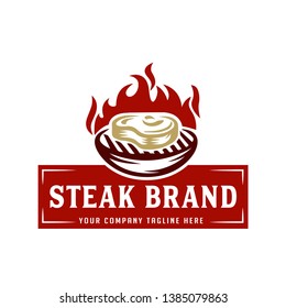 Steak store logo template - logo design templates for meat store, charcuterie, deli shop, butchery market