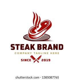 Steak store logo template - logo design templates for meat store, charcuterie, deli shop, butchery market
