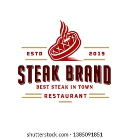 Steak store logo template - logo design templates for meat store, charcuterie, deli shop, butchery market