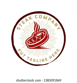 Steak store logo template - logo design templates for meat store, charcuterie, deli shop, butchery market