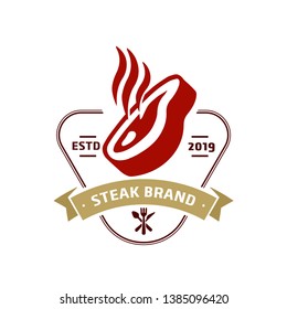 Steak store logo template - logo design templates for meat store, charcuterie, deli shop, butchery market