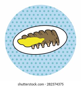 steak theme elements vector,eps