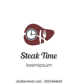 Steak Time logo or symbol template design