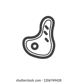 Steak vector icon