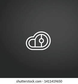 Steak vector icon. Steak concept stroke symbol design. Thin graphic elements vector illustration, outline pattern for your web site design, logo, UI. EPS 10.