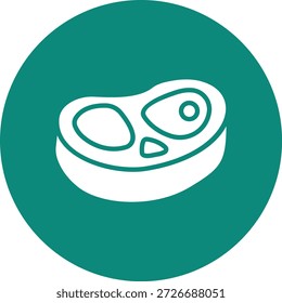 Ilustración de diseño de icono de Vector de carne