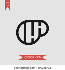Steak vector icon, illustration symbol