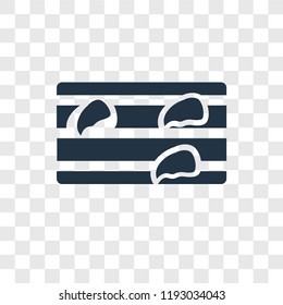 Steak vector icon isolated on transparent background, Steak transparency logo concept