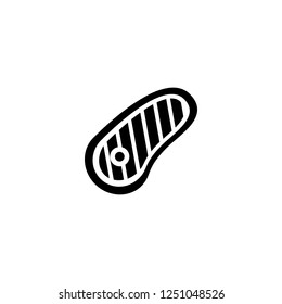 steak vector icon. steak sign on white background. steak icon for web and app