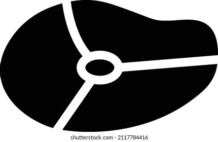 steak Vector illustration on a transparent background. Premium quality symbols. Glyphs  vector icon for concept and graphic design.
