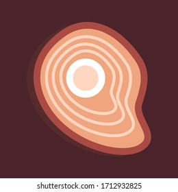 Steak vector illustration. You can use it for your Instagram story or post. Food illustration. Vector stock illustration. Meat illustration