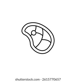 Steak vector line icon icons design