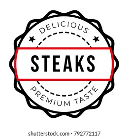 Steak Vintage Stamp