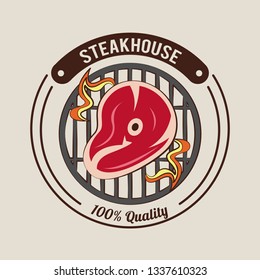 Steakhouse bbq poster