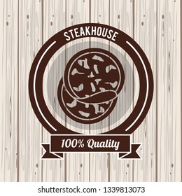 Steakhouse bbq poster