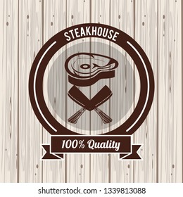 Steakhouse bbq poster