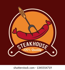 Steakhouse bbq poster