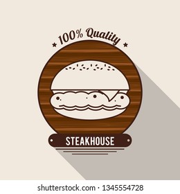 Steakhouse bbq poster